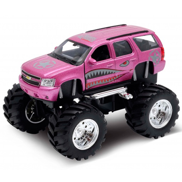 

Автомобиль Welly "Chevrolet Tahoe Big Wheel Monster", розовый (47002S), "Chevrolet Tahoe Big Wheel Monster"