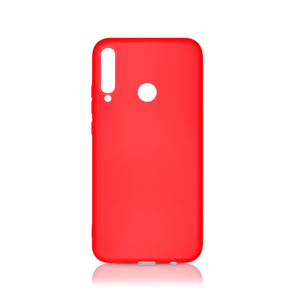 

Чехол-накладка DF для смартфона Huawei Y6p, силикон, микрофибра, красный (hwOriginal-15)