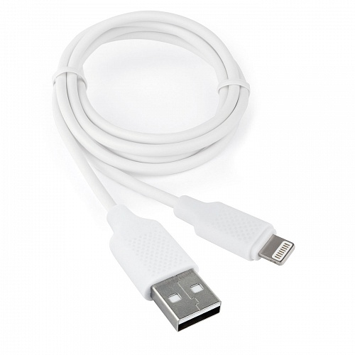 

Кабель USB-Lightning 8-pin, 2.1A, 1м, белый Cablexpert Classic 0.2 (CCB-USB-AMAPO2-1MW)