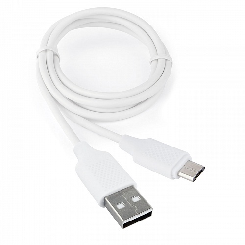 

Кабель USB-Micro USB, 2.4A, 1м, белый Cablexpert Classic 0.2 (CCB-mUSB2-AMBMO2-1MW)