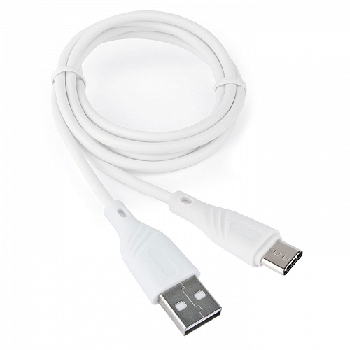 Кабель USB-USB Type-C, 1 м, белый Cablexpert Classic 0.1