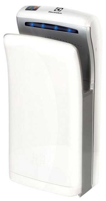 

Сушилка для рук Electrolux EHDA/HPF-1200W, 1.2кВт, 90 м/с, автовключение, белый, EHDA/HPF-1200W