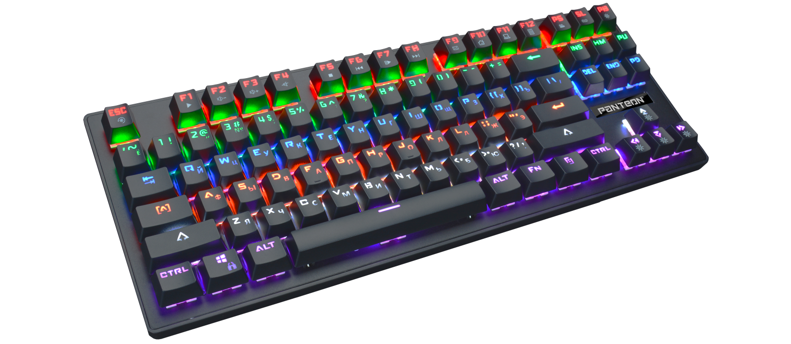 

Клавиатура проводная Jet.A Panteon T6, механическая, Outemu Red, подсветка, USB, черный (Panteon T6), Panteon T6