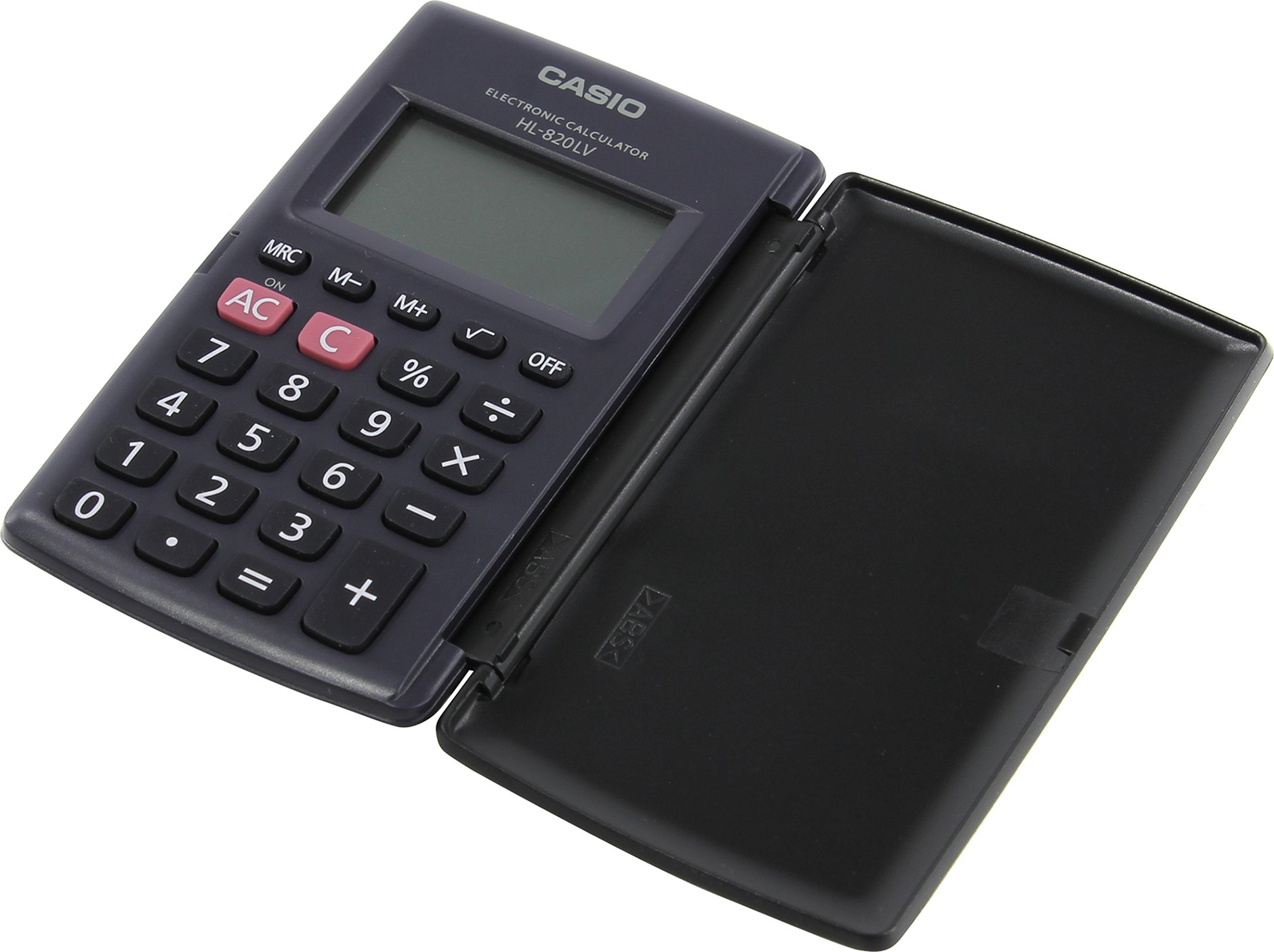 

Калькулятор карманный CASIO HL-820LV, 8-разрядный, кол-во функций:2, однострочный экран, черный (HL-820LV-BK-S-G), HL-820LV