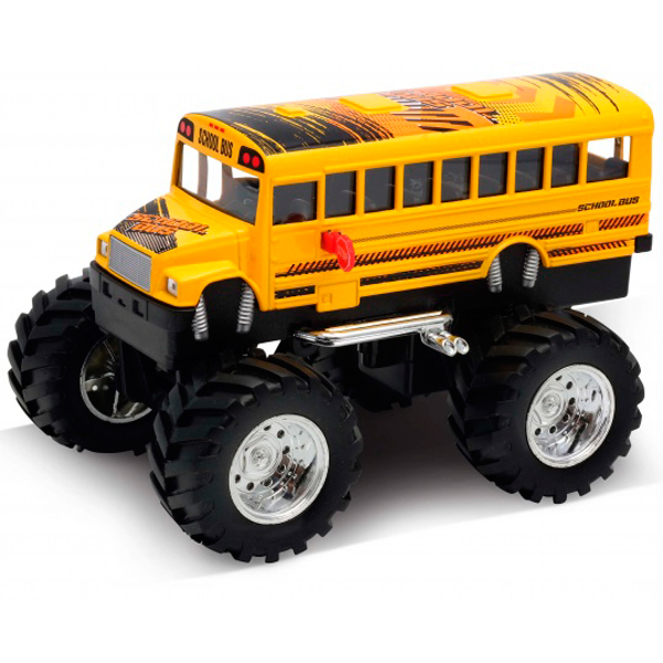 

Автобус Welly "School Bus Big Wheel Monster", желтый (47006S), "School Bus Big Wheel Monster"