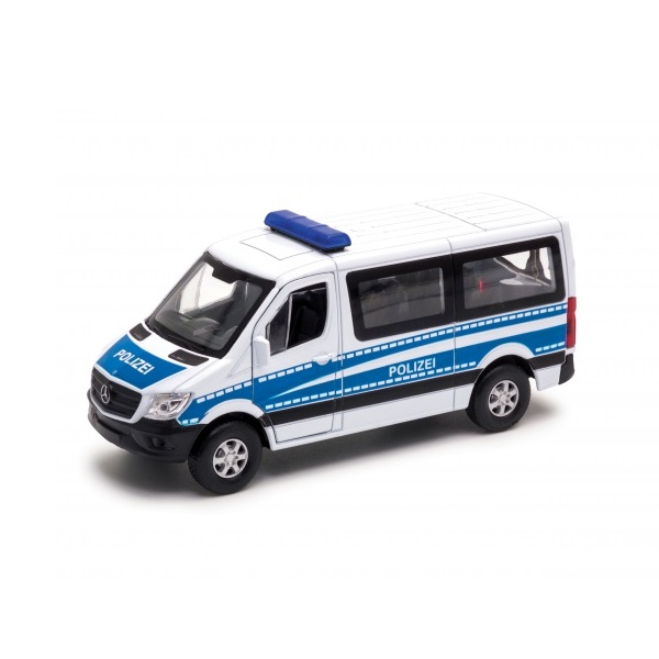 

Автомобиль Welly "Mercedes-Benz Sprinter Полиция", синий/белый (43731P), "Mercedes-Benz Sprinter Полиция"