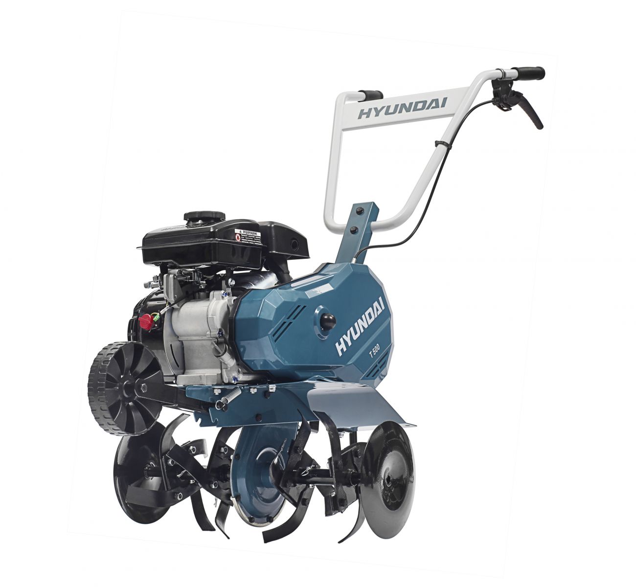 

Мотокультиватор Hyundai T 500, 2.09 кВт, 2.8 л.с., бензиновый, максимальная ширина обработки 45 см, глубина культивирования 25 см, T 500