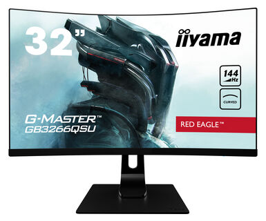 

Монитор 31.5" Iiyama G-MASTER GB3266QSU-B1 VA, изогнутый, 2560x1440 (16:9), 400кд/м2, 144 Гц, 1мс, 178°/178°, FreeSync, HDMI, DisplayPort, USB-Hub, черный, GB3266QSU-B1