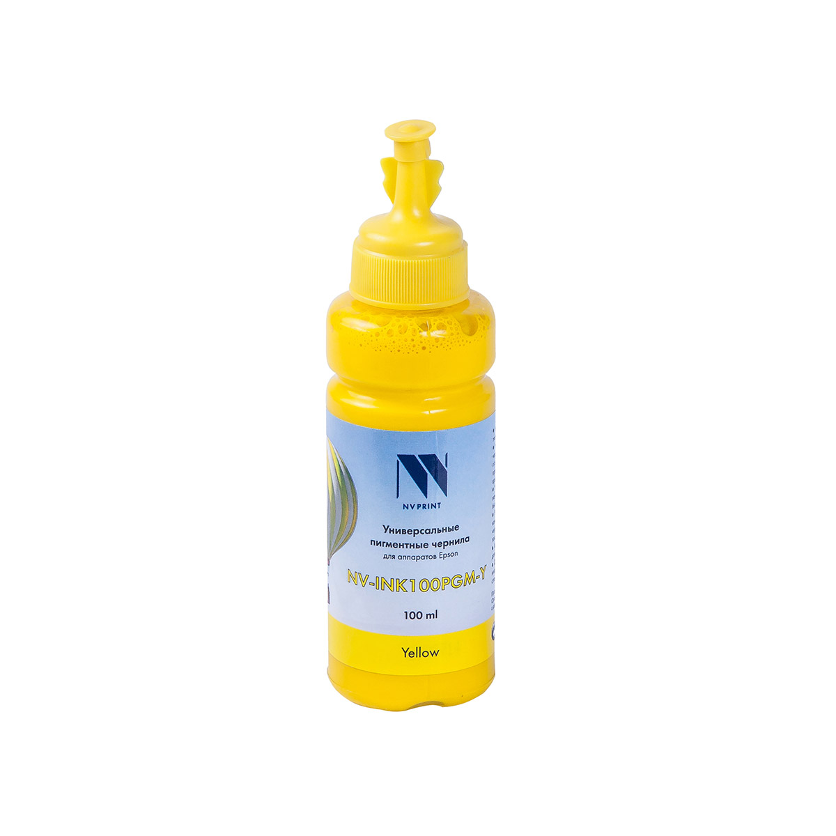 

Чернила NV-Print, 100 мл, желтый, совместимые, пигментные для Epson (NV-INK100PGM-Y)