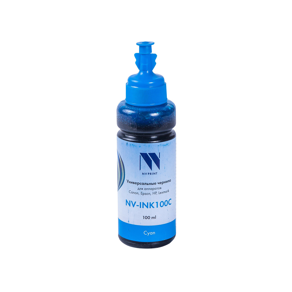 

Чернила NV-Print, 100 мл, голубой, совместимые, водные для Сanon/Epson/НР/Lexmark (NV-INK100UC)