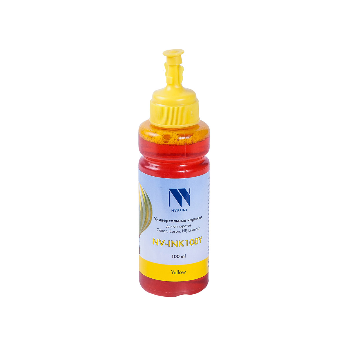 

Чернила NV-Print, 100 мл, желтый, совместимые, водные для Сanon/Epson/НР/Lexmark (NV-INK100UY)