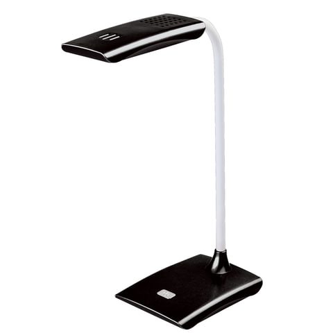 

Светильник настольный Sonnen TL-LED-004-7W-12, светодиоды, 7 Вт, 6000K/360лм, черный/белый (235542), TL-LED-004-7W-12