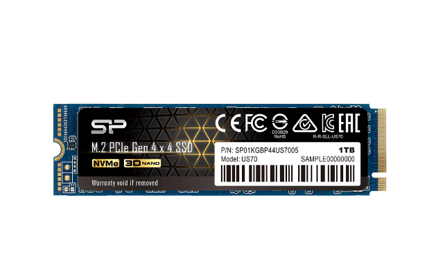 Твердотельный накопитель (SSD) Silicon Power 1Tb US70, 2280, M.2, NVMe (SP01KGBP44US7005) - фото 1