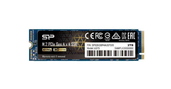 Твердотельный накопитель (SSD) Silicon Power 2Tb US70, 2280, M.2, NVMe (SP02KGBP44US7005) - фото 1