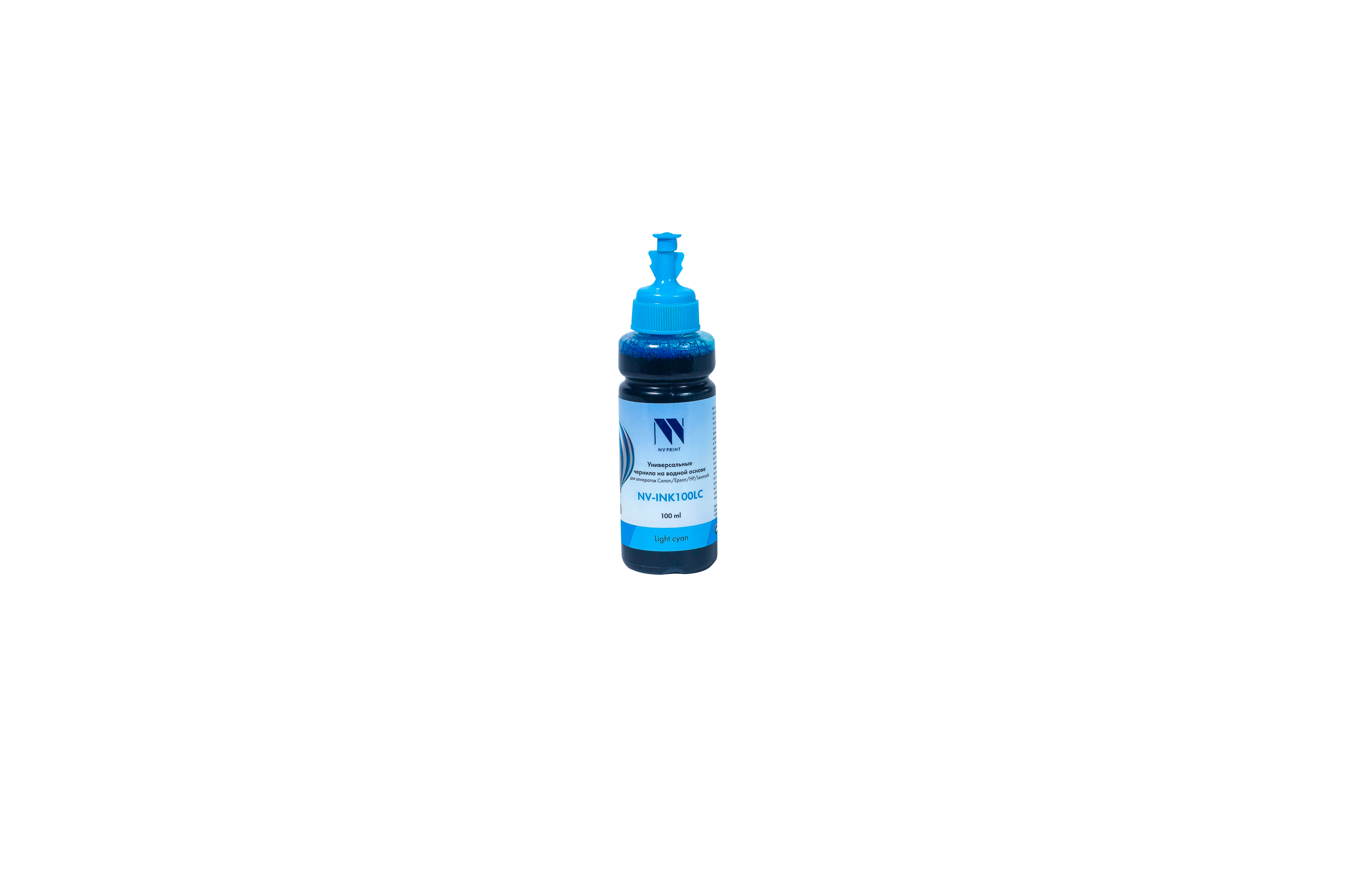 Чернила NV-Print, 100 мл, светло-голубой, совместимые, водные для Epson (NV-INK100LC)