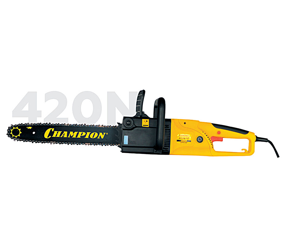 

Пила цепная Champion 420N-16, 2000Вт, шина 40см, шаг 3/8 дюйма, 4.4кг, 420N-16