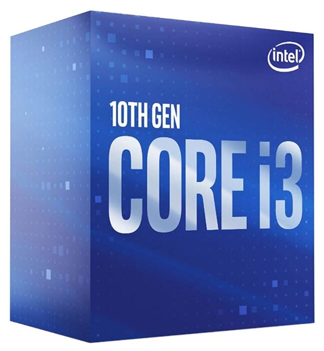 

Процессор Intel Core i3-10100F Comet Lake-S, 4C/8T, 3600MHz 6Mb TDP-65 Вт LGA1200 BOX (BX8070110100F), 10100F