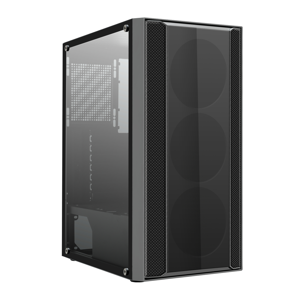 Корпус Ginzzu CL150, ATX, Midi-Tower, USB 3.0, черный, без БП