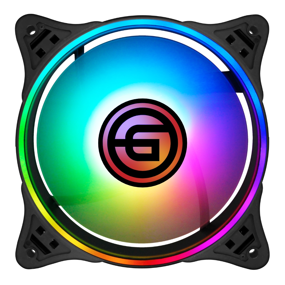 Вентилятор Ginzzu RGB 12F6, 120 мм, 1шт, RGB