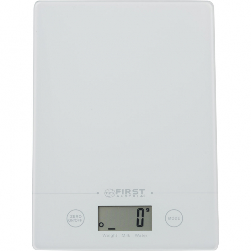 Кухонные весы электронные FIRST FA-6400-WI 5кг, CR2032, белый (FA-6400-WI)