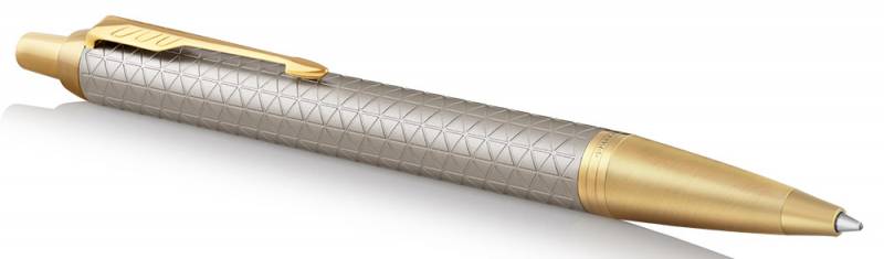 Ручка шариковая автомат Parker IM Premium Warm Silver (grey) GT
