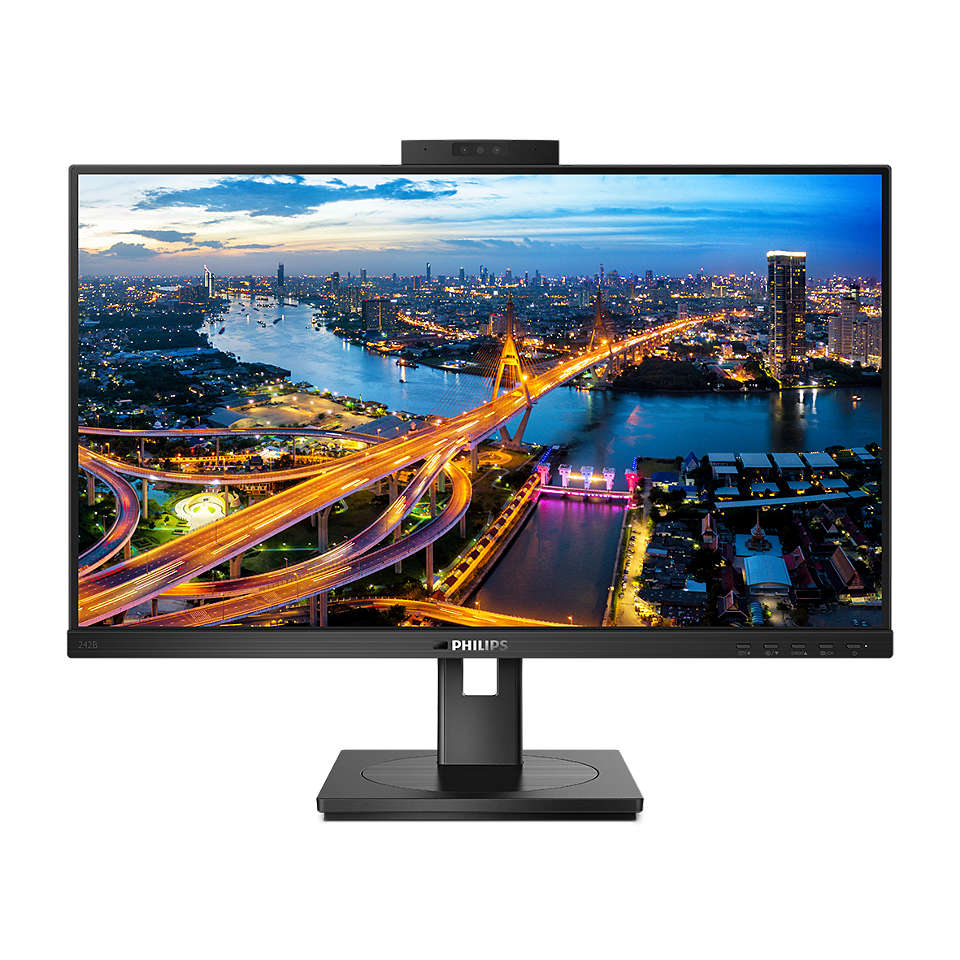 

Монитор 23.8" Philips 242B1H (00/01) IPS, 1920x1080 (16:9), 250кд/м2, 4мс, 178°/178°, FreeSync, VGA, DVI, HDMI, DisplayPort, USB-Hub, черный, 242B1H (00/01)