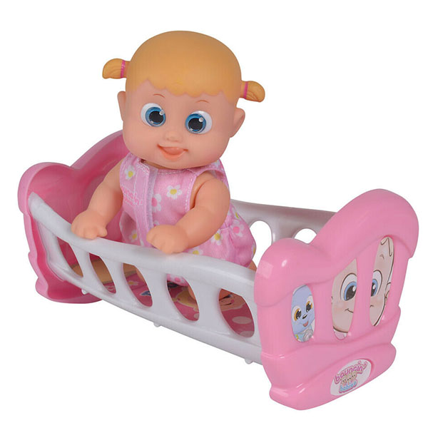 

Кукла Bouncin' Babies "Бони с кроваткой", 16 см, подвижная, ползает под музыку (803002), "Бони с кроваткой"