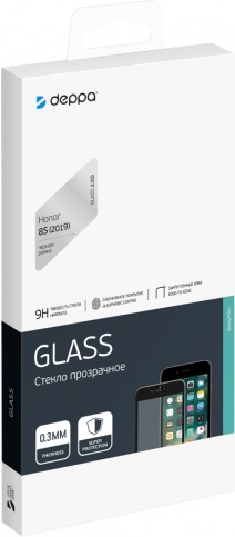

Защитное стекло Deppa для экрана смартфона Honor 8S (2019), FullScreen, черная рамка, 2.5D (62568)
