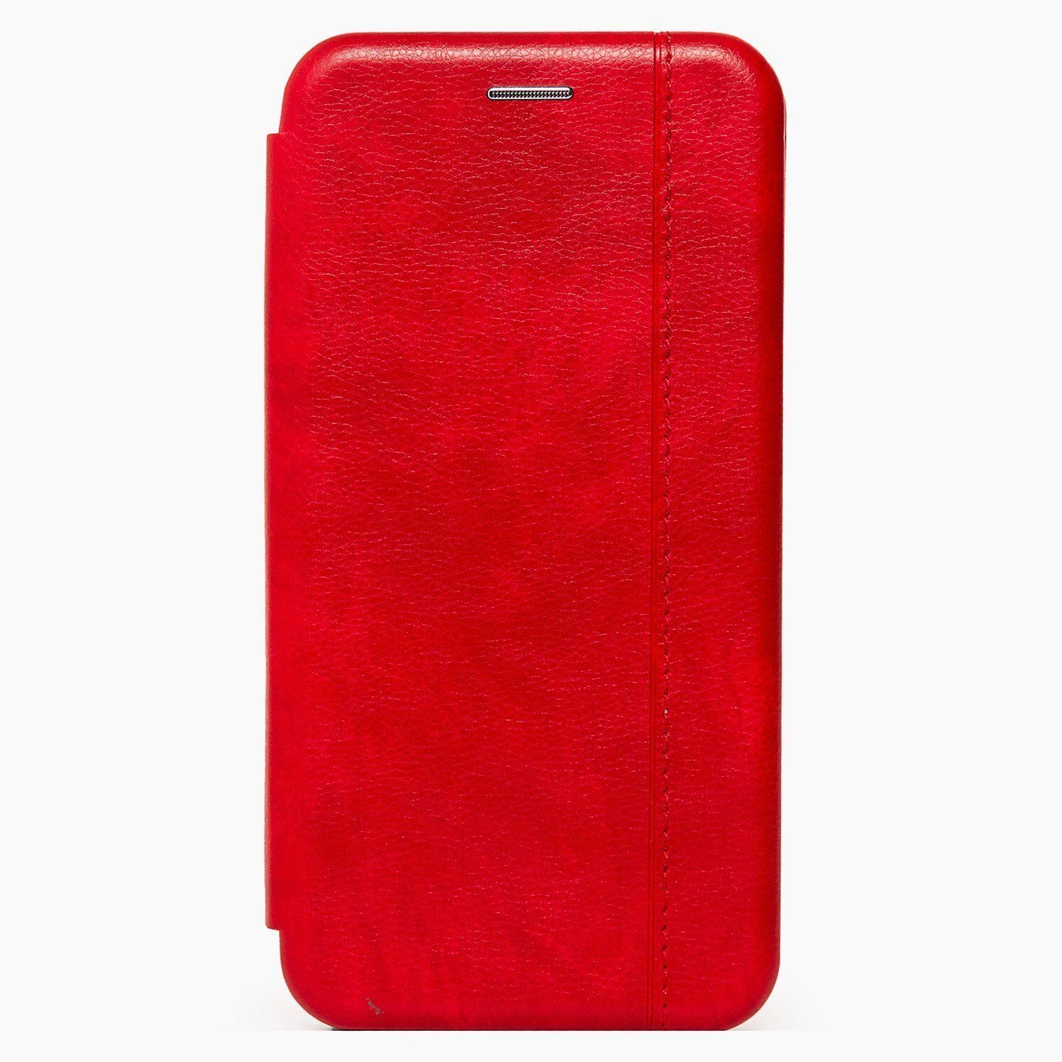 Чехол-книжка BC002 для смартфона Apple iPhone 12/12 Pro, искусственная кожа, красный