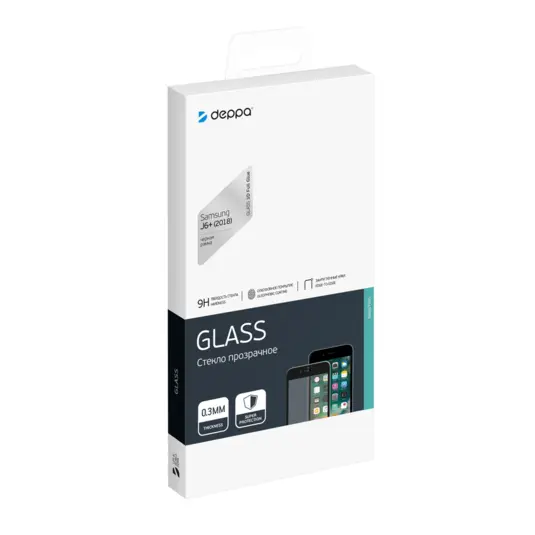 Защитное стекло Deppa, FullScreen, Samsung, Galaxy J6+(2018)