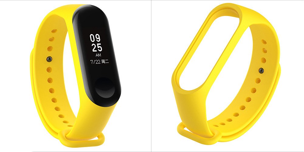 Ремешок Red Line для Xiaomi Mi Band 3/4/5, желтый