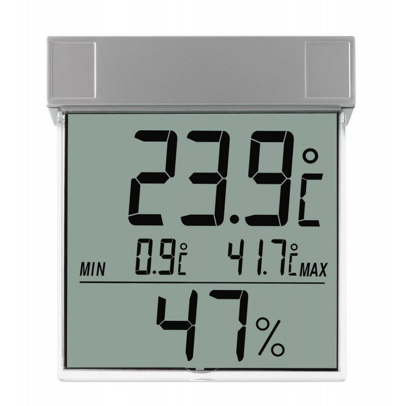 

Термогигрометр TFA "Vision" 30.5020 цифровой, оконный {30.5020}, Серебристый, Vision