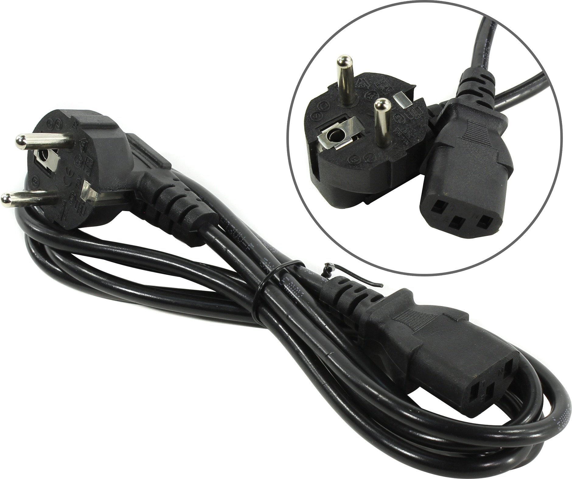 

Кабель питания Schuko (Euro)(M)-IEC-320-C13 угловая вилка/прямой штекер, 6A, 1.8м, черный Aopen (ACE021-1.8M)