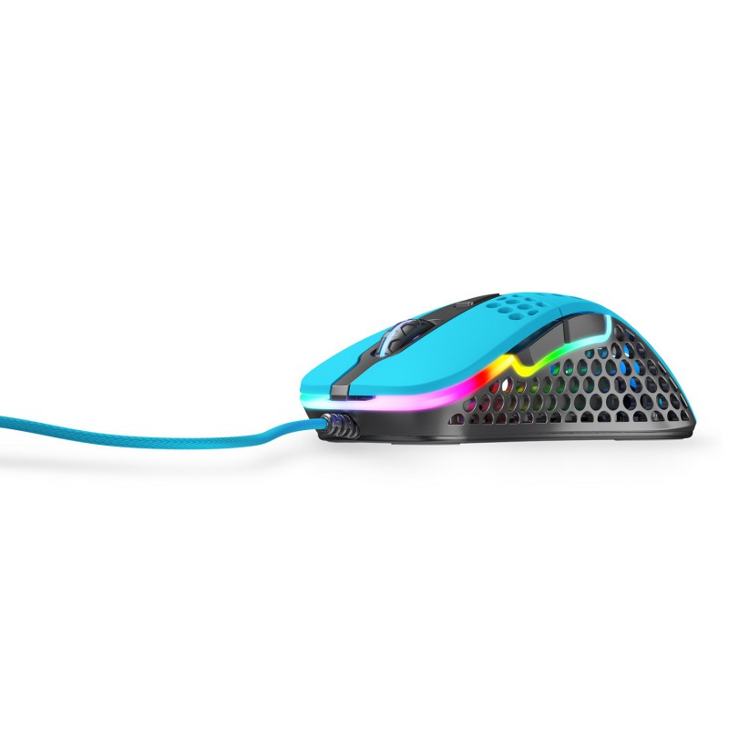 Мышь проводная Xtrfy M4 RGB, 16000dpi, оптическая лазерная, USB, синий (XG-M4-RGB-BLUE)