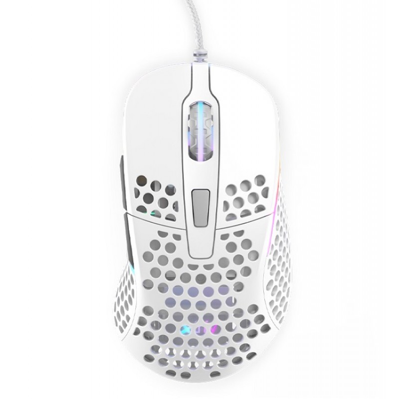 

Мышь проводная Xtrfy M4 RGB, 16000dpi, оптическая лазерная, USB, белый (XG-M4-RGB-WHITE), M4 RGB