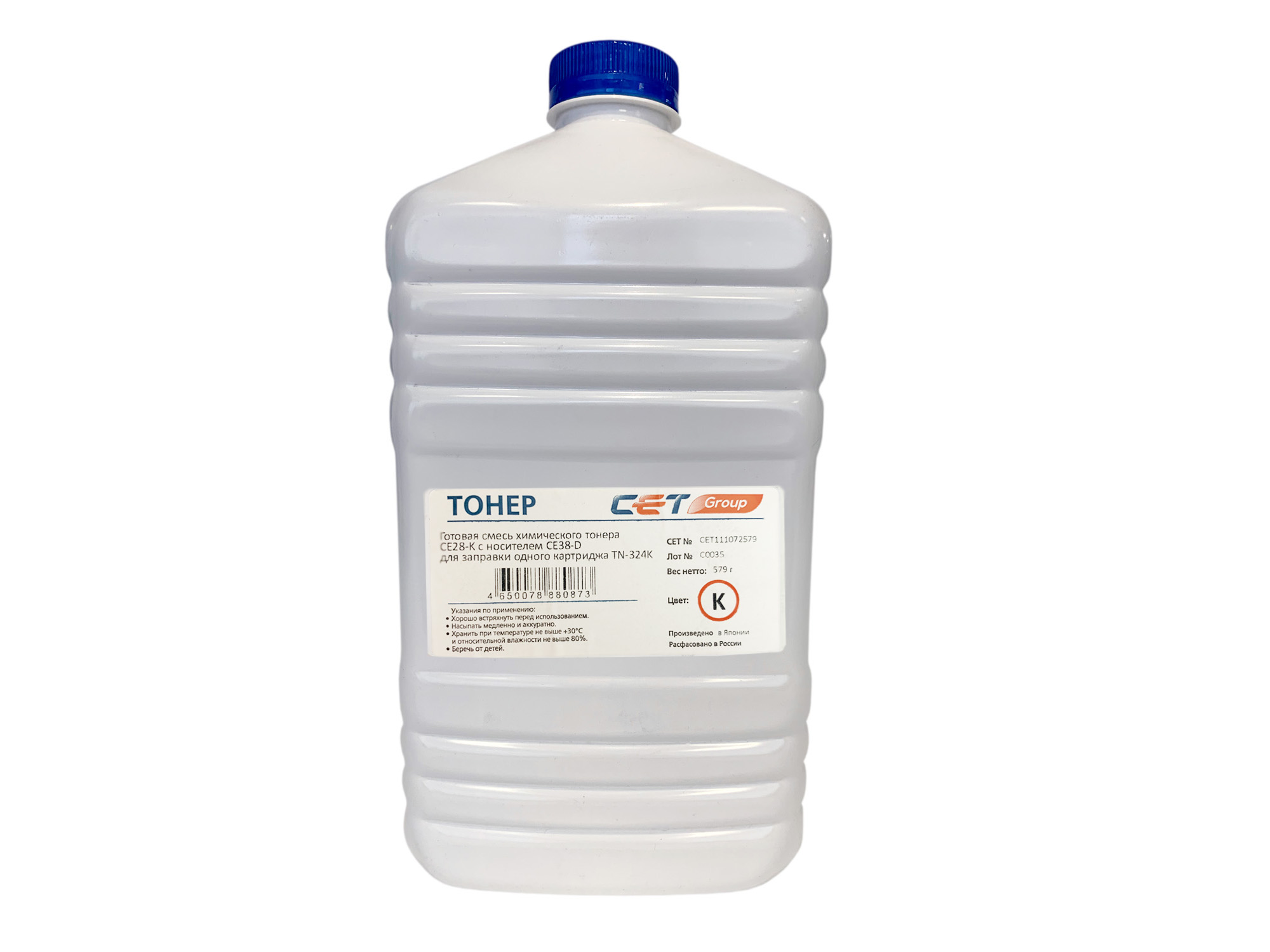 

Тонер CET CE28-K/CE28-D, бутыль 579 г, черный, совместимый для Konica Minolta Bizhub C258/ Bizhub C308/ Bizhub C368, в комплекте: девелопер (CET111072579), CE28-K/CE28-D