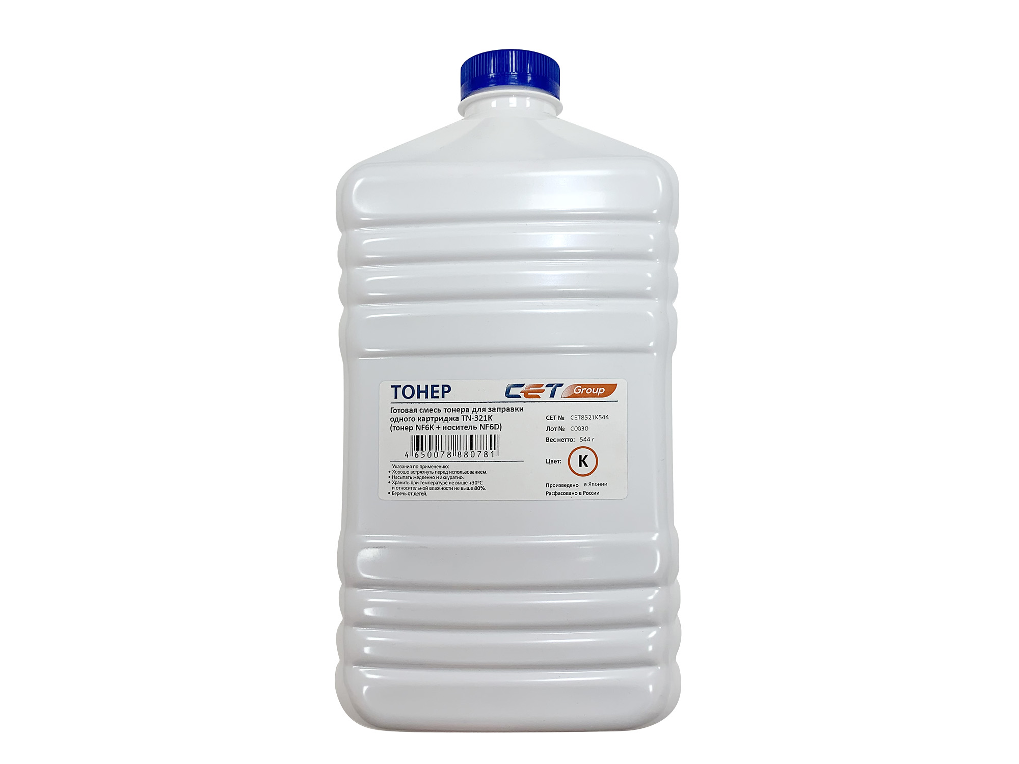 

Тонер CET NF6K/NF6D, бутыль 544 г, черный, совместимый для Konica Minolta Bizhub C224/ Bizhub C284/ Bizhub C364/ Bizhub C224e/ Bizhub C284e/ Bizhub C364e/ Bizhub 224e/ Bizhub 284e/ Bizhub 364e/ Bizhub 654/ Bizhub 754/ Bizhub 654e/ Bizhub 754e, в комплекте