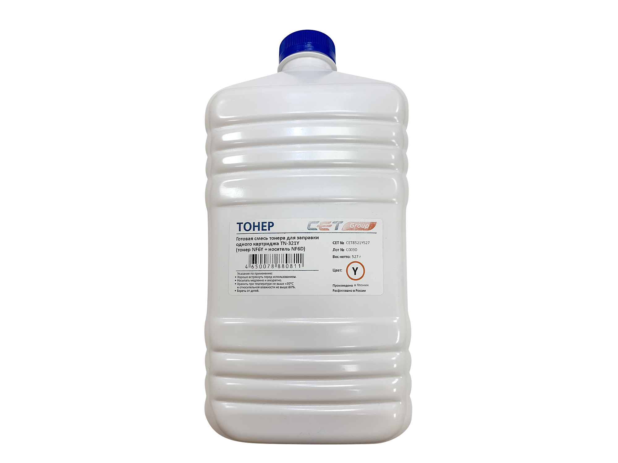 

Тонер CET NF6Y/NF6D, бутыль 527 г, желтый, совместимый для Konica Minolta Bizhub C224/ Bizhub C284/ Bizhub C364/ Bizhub C224e/ Bizhub C284e/ Bizhub C364e, в комплекте: девелопер (CET8521Y527), NF6Y/NF6D