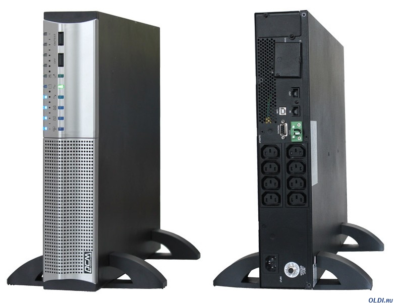 ИБП Powercom Smart King RT, 3000VA, 2700W, IEC, серый (SRT-3000A)