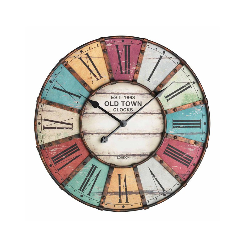 Часы TFA Vintage, от батарейки, настенные, разноцветный (60.3021)