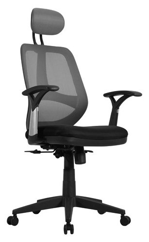 Кресло офисное Brabix Saturn ER-400, черный/серый