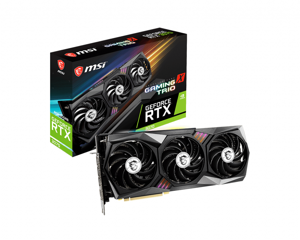 Видеокарта MSI NVIDIA GeForce RTX 3070 8Gb DDR6 (RTX 3070 GAMING X TRIO LHR)