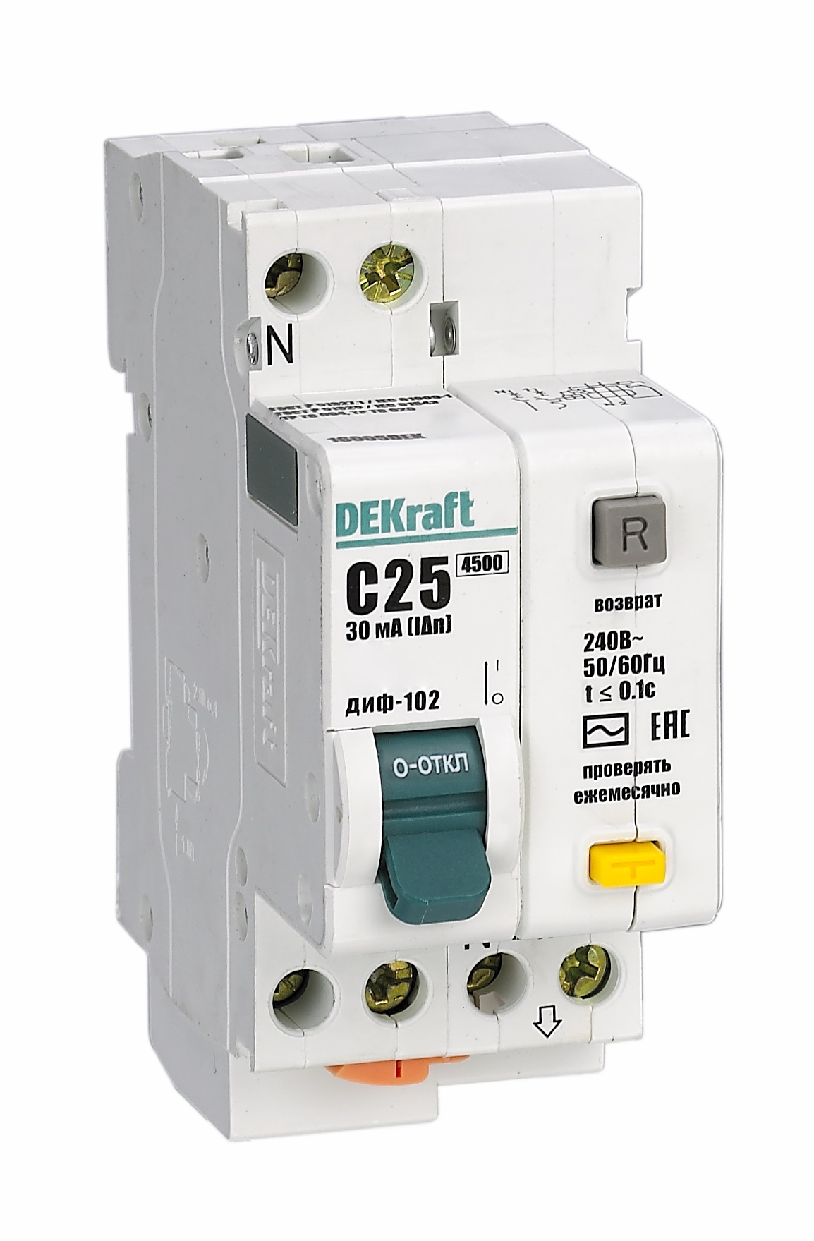 Выключатель автоматический дифференциального тока DEKraft (16004DEK)