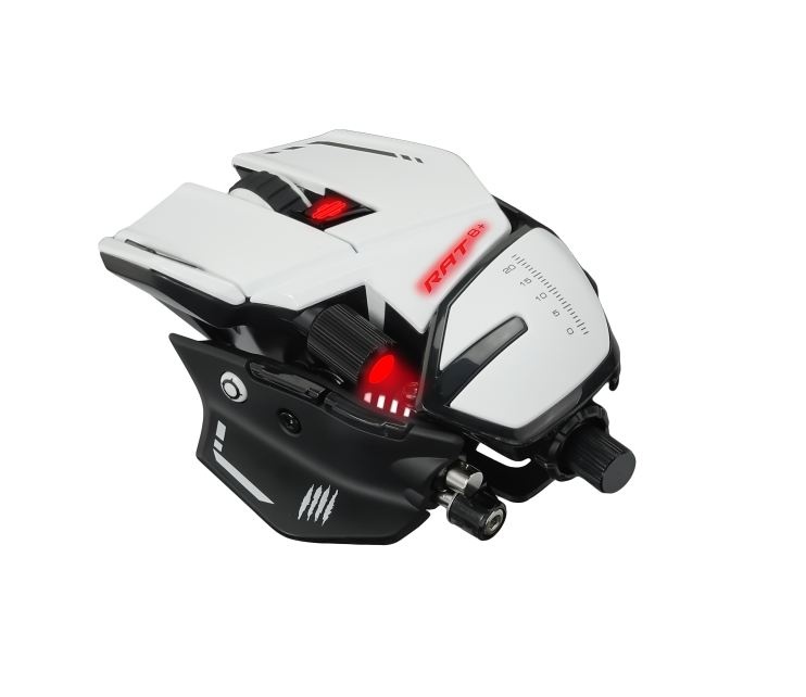 Мышь проводная Mad Catz RAT 8 16000dpi оптическая светодиодная USB белый MR05DCINWH000-0 9525₽