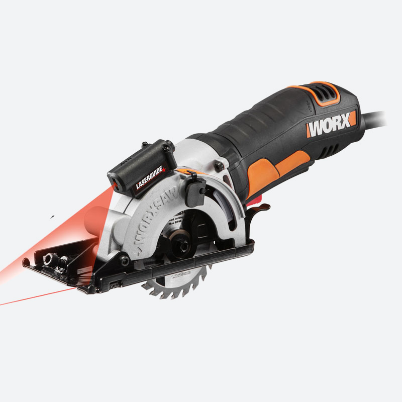 Дисковая мини-пила WORX WX426, 400Вт, 3600 об/мин, диаметр диска 85мм, - --x-