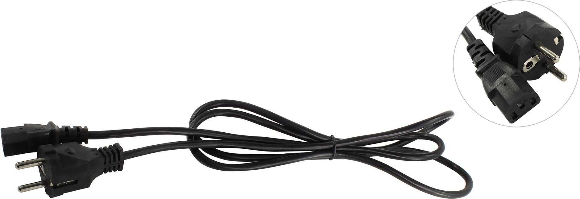 

Кабель питания Schuko (Euro)(M)-IEC-320-C13, 1.8м, черный Telecom (TE021-CU1.0-1.8M)