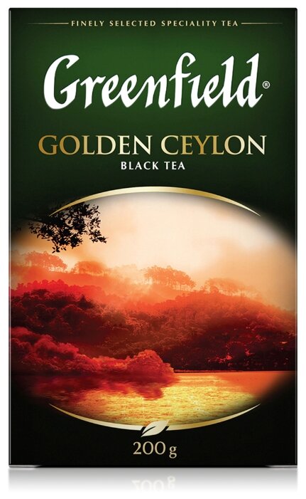 Чай листовой черный Greenfield Golden Ceylon, крупнолистовой, 200г (0791-10)