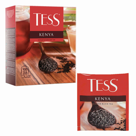 Чай в пакетиках черный TESS Kenya, 100шт.x2г (1264-09)