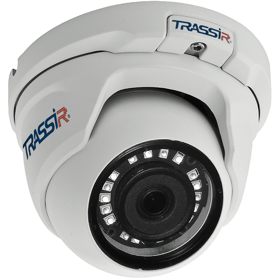 

IP-камера Trassir TR-D2S5 2.8мм, уличная, купольная, 2Мпикс, CMOS, до 1920x1080, до 25кадров/с, ИК подсветка 25м, POE, -40 °C/+60 °C, белый, TR-D2S5