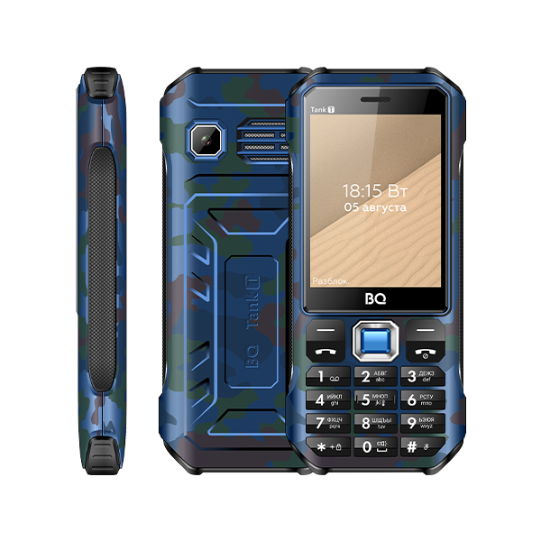 

Мобильный телефон BQ 2824 Tank T, 2.8" 320x240 TN, 32.8Mb RAM, 32.8Mb, BT, 1xCam, 2-Sim, 1800mAh, ударопрочный корпус, micro-USB, синий, 2824 Tank T